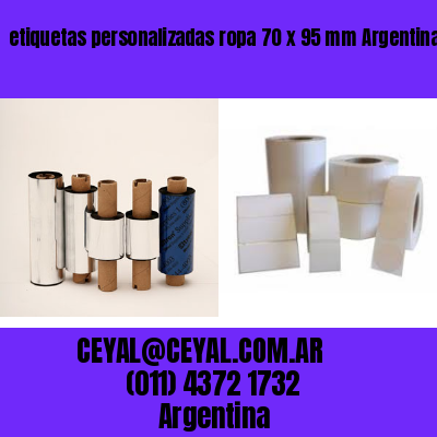 etiquetas personalizadas ropa 70 x 95 mm	Argentina
