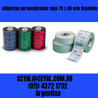 etiquetas personalizadas ropa 75 x 65 mm	Argentina