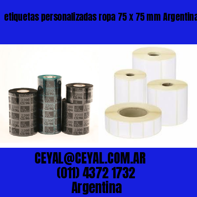 etiquetas personalizadas ropa 75 x 75 mm	Argentina