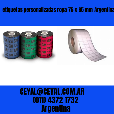 etiquetas personalizadas ropa 75 x 85 mm	Argentina