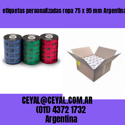 etiquetas personalizadas ropa 75 x 95 mm	Argentina
