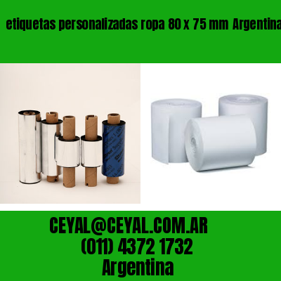etiquetas personalizadas ropa 80 x 75 mm	Argentina