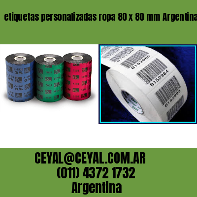 etiquetas personalizadas ropa 80 x 80 mm	Argentina
