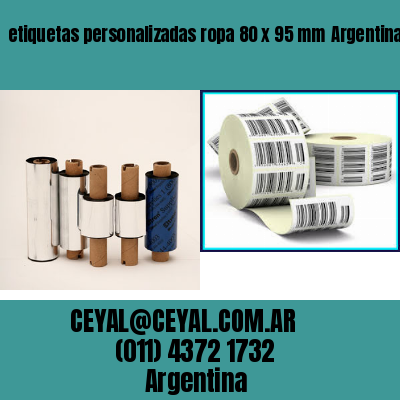 etiquetas personalizadas ropa 80 x 95 mm	Argentina