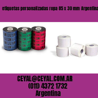 etiquetas personalizadas ropa 85 x 30 mm	Argentina