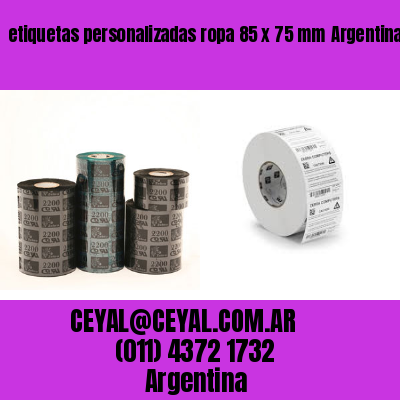 etiquetas personalizadas ropa 85 x 75 mm	Argentina