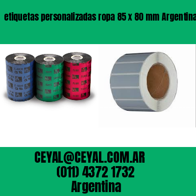 etiquetas personalizadas ropa 85 x 80 mm	Argentina