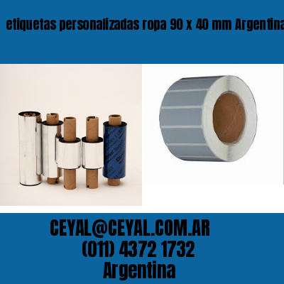 etiquetas personalizadas ropa 90 x 40 mm	Argentina