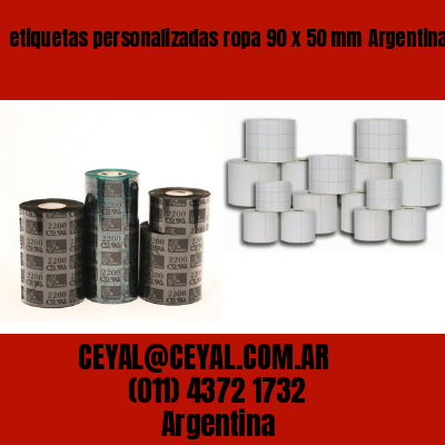 etiquetas personalizadas ropa 90 x 50 mm	Argentina