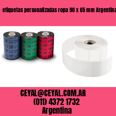 etiquetas personalizadas ropa 90 x 65 mm	Argentina