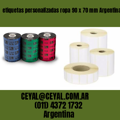 etiquetas personalizadas ropa 90 x 70 mm	Argentina
