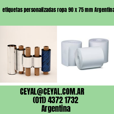 etiquetas personalizadas ropa 90 x 75 mm	Argentina