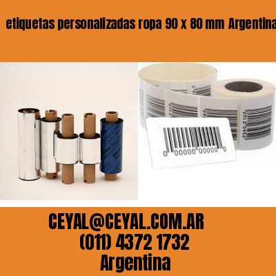 etiquetas personalizadas ropa 90 x 80 mm	Argentina