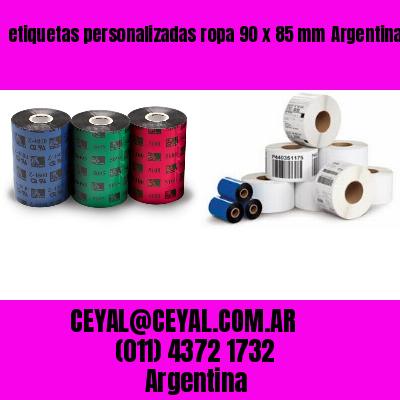 etiquetas personalizadas ropa 90 x 85 mm	Argentina