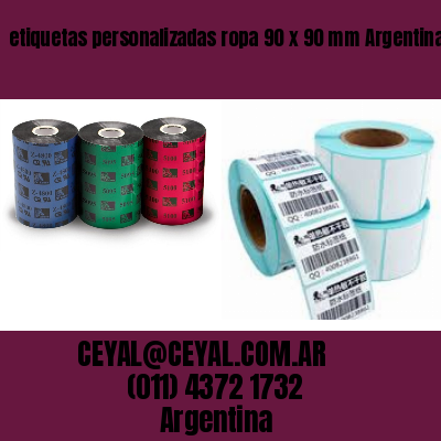 etiquetas personalizadas ropa 90 x 90 mm	Argentina
