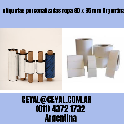 etiquetas personalizadas ropa 90 x 95 mm	Argentina