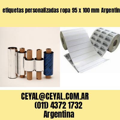etiquetas personalizadas ropa 95 x 100 mm	Argentina