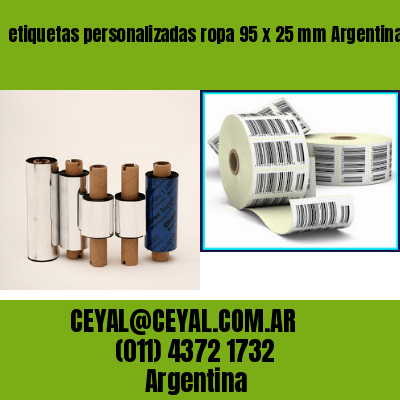 etiquetas personalizadas ropa 95 x 25 mm	Argentina