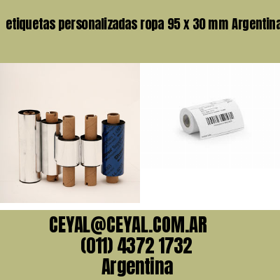 etiquetas personalizadas ropa 95 x 30 mm	Argentina