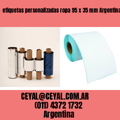 etiquetas personalizadas ropa 95 x 35 mm	Argentina