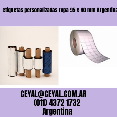 etiquetas personalizadas ropa 95 x 40 mm	Argentina
