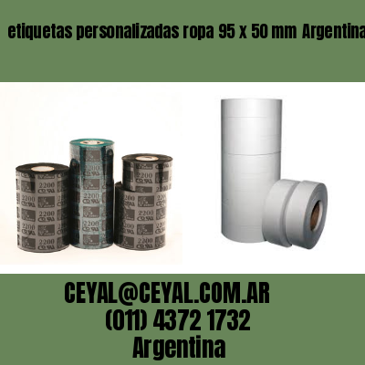 etiquetas personalizadas ropa 95 x 50 mm	Argentina