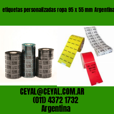 etiquetas personalizadas ropa 95 x 55 mm	Argentina