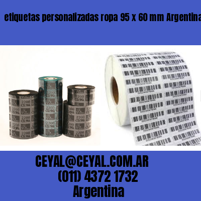 etiquetas personalizadas ropa 95 x 60 mm	Argentina