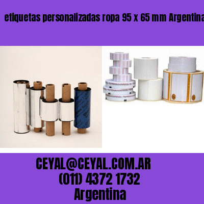 etiquetas personalizadas ropa 95 x 65 mm	Argentina