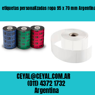 etiquetas personalizadas ropa 95 x 70 mm	Argentina