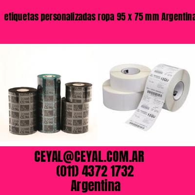 etiquetas personalizadas ropa 95 x 75 mm	Argentina