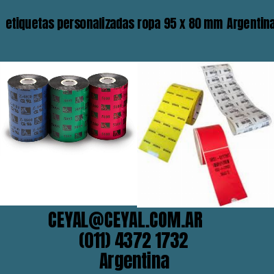 etiquetas personalizadas ropa 95 x 80 mm	Argentina
