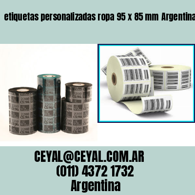 etiquetas personalizadas ropa 95 x 85 mm	Argentina