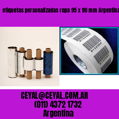 etiquetas personalizadas ropa 95 x 90 mm	Argentina