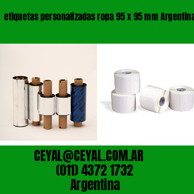 etiquetas personalizadas ropa 95 x 95 mm	Argentina