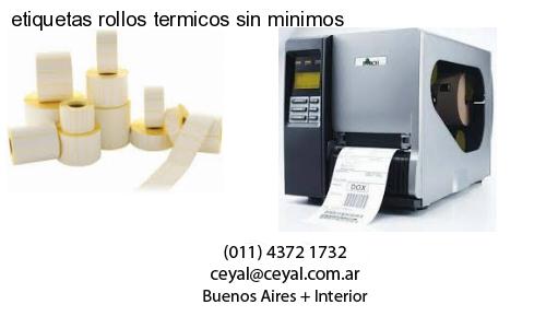 etiquetas rollos termicos sin minimos