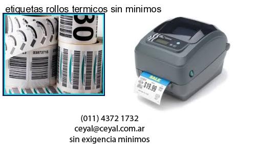 etiquetas rollos termicos sin minimos