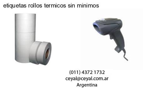 etiquetas rollos termicos sin minimos