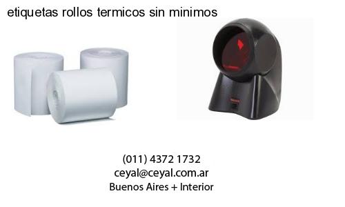 etiquetas rollos termicos sin minimos