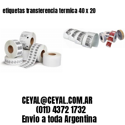 etiquetas transferencia termica 40 x 20