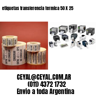 etiquetas transferencia termica 50 X 25