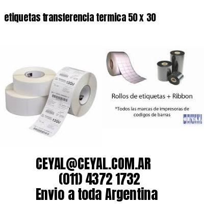 etiquetas transferencia termica 50 x 30
