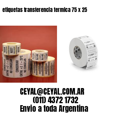 etiquetas transferencia termica 75 x 25