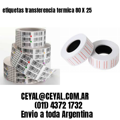 etiquetas transferencia termica 80 X 25