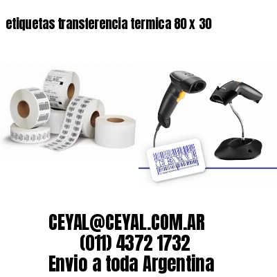 etiquetas transferencia termica 80 x 30