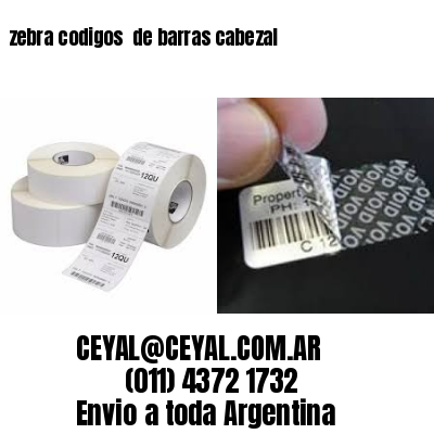 zebra codigos  de barras cabezal