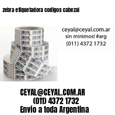 zebra etiquetadora codigos cabezal