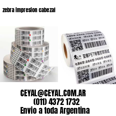zebra impresion cabezal