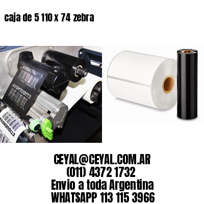 caja de 5 110 x 74 zebra