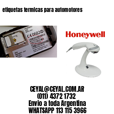 etiquetas termicas para automotores